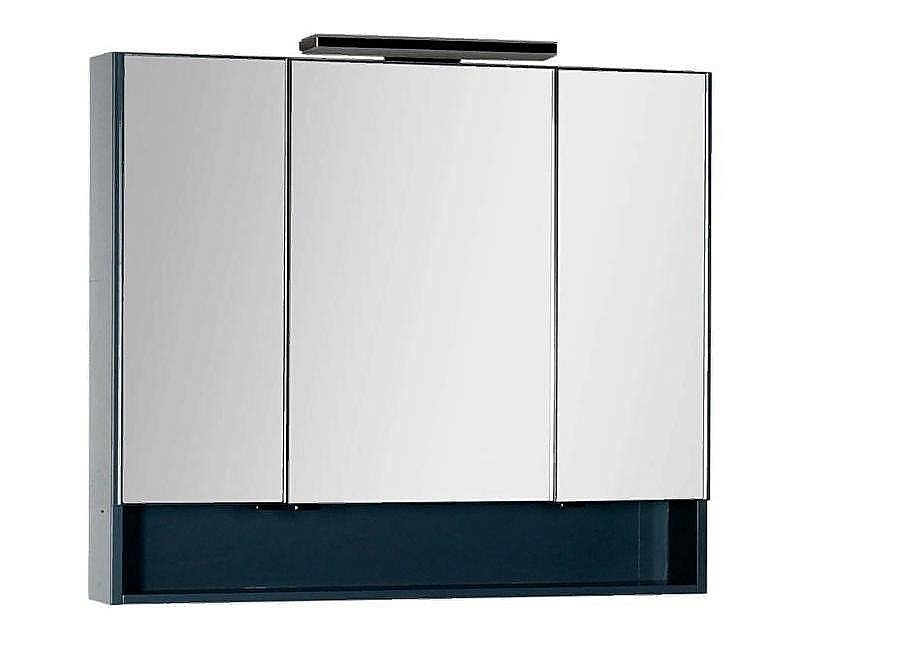 Зеркальный шкаф Aquanet Виго 100 сине-серый купить в интернет-магазине сантехники Sanbest