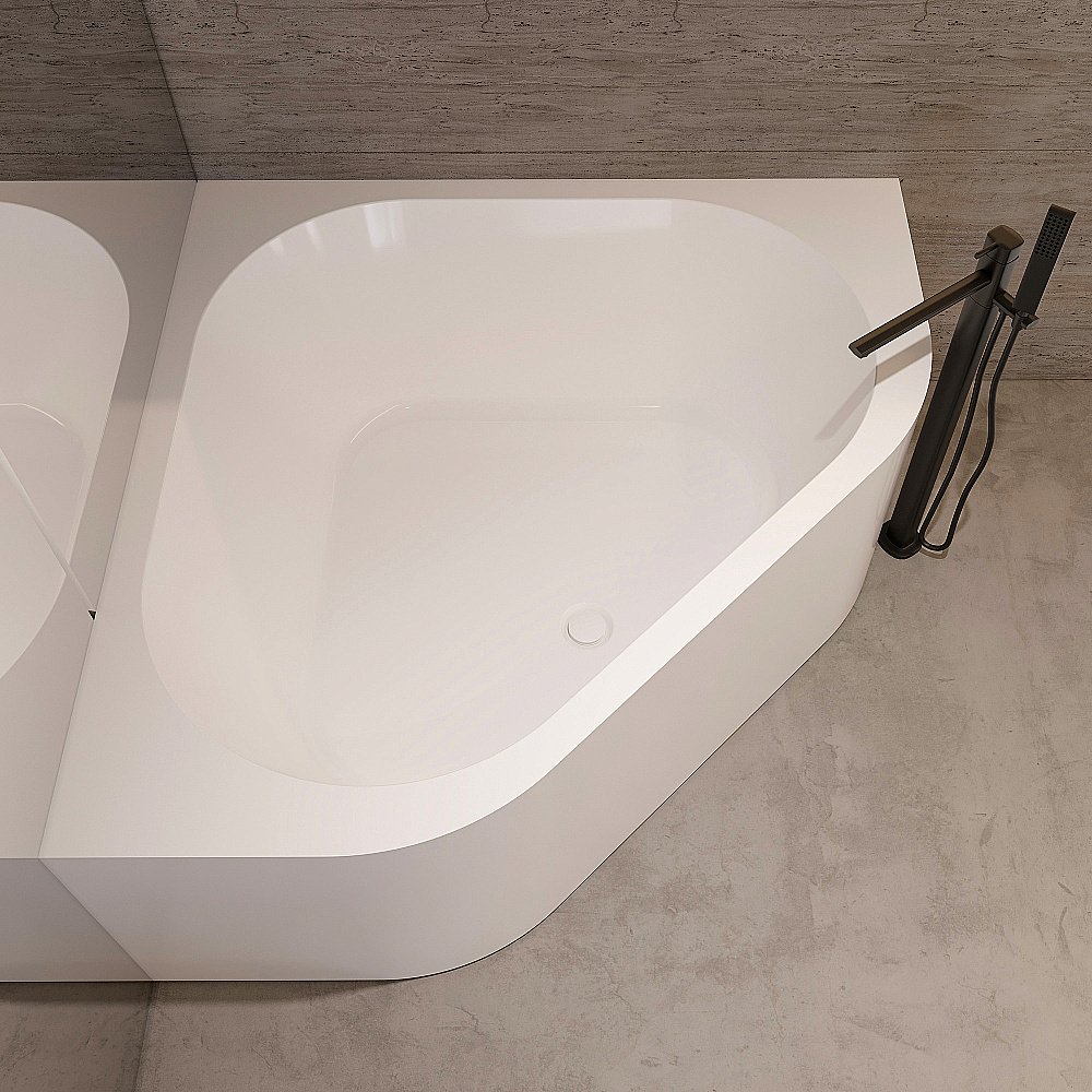 Ванна Abber 135х135 AB9507-1.3 белая купить в интернет-магазине Sanbest