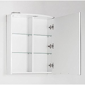 Зеркальный шкаф с подсветкой Style Line ЖАСМИН ЛС-000010038 50 белый купить в интернет-магазине сантехники Sanbest