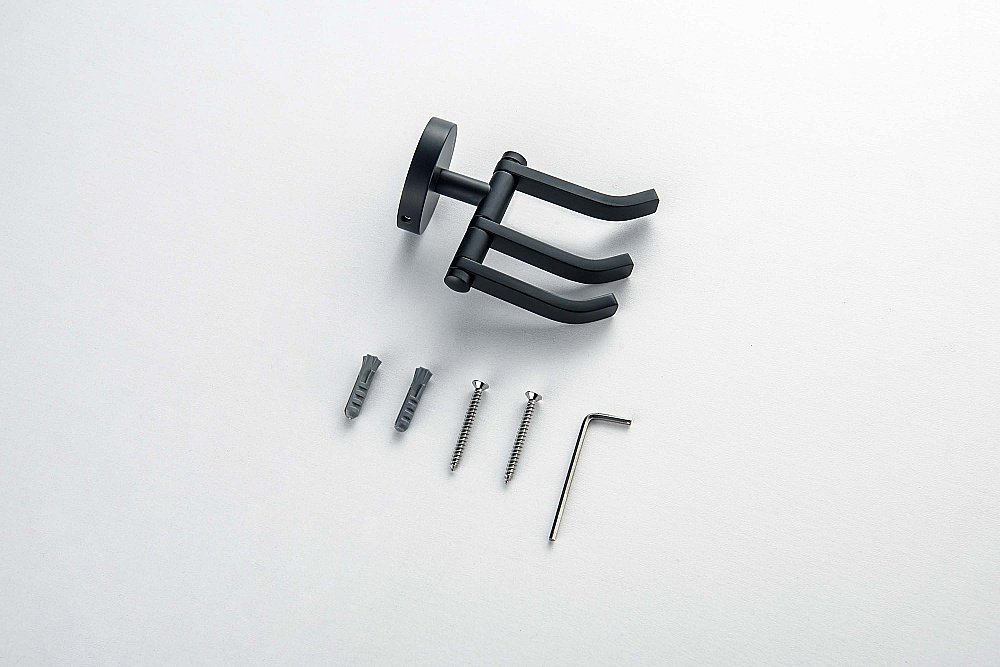 Крючок тройной Aquatek Бетта AQ4632MB черный матовый купить в интернет-магазине сантехники Sanbest