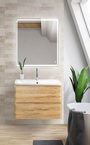 Тумба с раковиной BelBagno ALBANO 2C 70 Rovere Rustico для ванной в интернет-магазине Sanbest