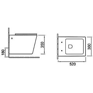 Унитаз подвесной SantiLine SL-5007MW безободковый, с крышкой микролифт, белый матовый купить в интернет-магазине Sanbest