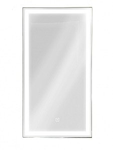 Зеркальный шкаф с подсветкой Art&Max TECHNO AM-Tec-350-650-1D-DS-F-Nero купить в интернет-магазине сантехники Sanbest