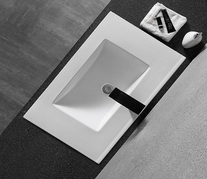 Раковина Ceramalux N 71 YJ-803-70 белая купить в интернет-магазине Sanbest