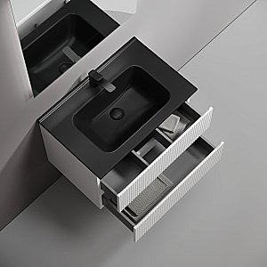 Тумба с раковиной Sancos Snob T 70 SNT70W белая матовая для ванной в интернет-магазине Sanbest