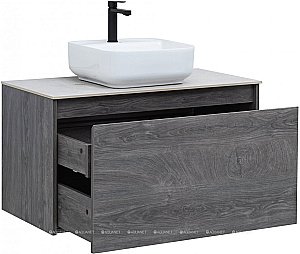Тумба с раковиной Aquanet Nova Lite 90 дуб рошелье (1 ящик) для ванной в интернет-магазине Sanbest