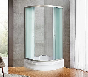 Душевой уголок с поддоном River DON LIGHT 80/24 MT 80x80 стекло матовое/профиль хром купить в интернет-магазине Sanbest