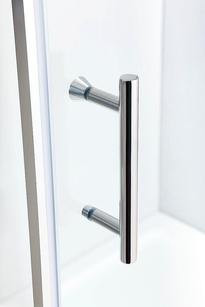 Душевой уголок Black&White Stellar Wind 1011010 100х100 стекло прозрачное/профиль хром купить в интернет-магазине Sanbest