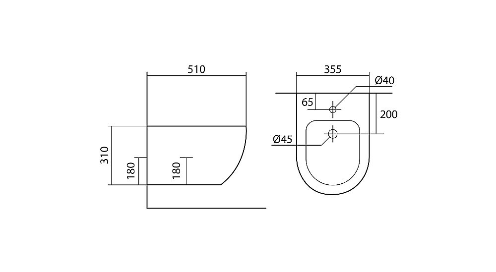 Биде Aquatek Европа AQ1016-00 белое купить в интернет-магазине Sanbest