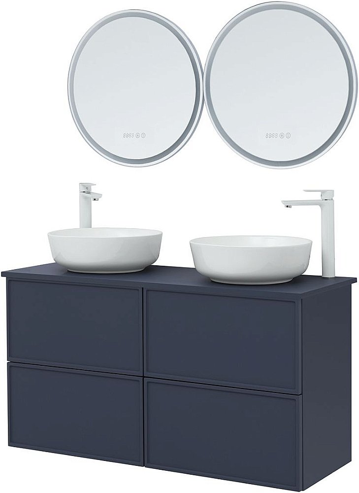 Тумба с раковиной Aquanet Арт 120 маренго для ванной в интернет-магазине Sanbest