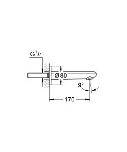 Излив для ванны GROHE Eurodisc Cosmopolitan 13278 002 купить в интернет-магазине сантехники Sanbest