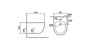 Биде Aquatek Европа AQ1016-00 белое купить в интернет-магазине Sanbest