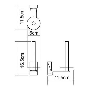 Держатель туалетной бумаги WasserKRAFT Exter K-5297 купить в интернет-магазине сантехники Sanbest