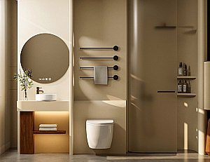 Унитаз подвесной Abber Bequem AC1100T-AC0105-AC0120NG белый, безободковый, с инсталляцией, с крышкой микролифт, слив-торнадо, с кнопкой никель купить в интернет-магазине Sanbest