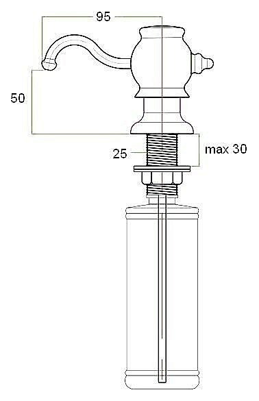 Диспенсер Zorg ZR-24 Черный Металлик купить в интернет-магазине сантехники Sanbest