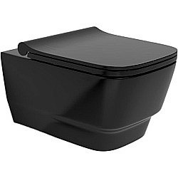 Унитаз Boheme Bello 971-B черный, безободковый купить в интернет-магазине Sanbest