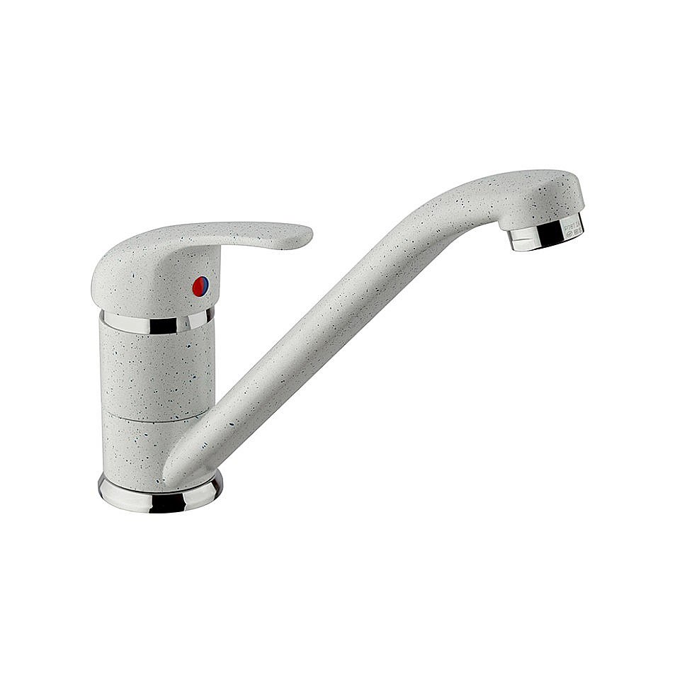 Смеситель для кухни PAINI Jolly 6990573Z1KM белый гранит купить в интернет-магазине сантехники Sanbest