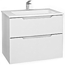 Тумба под раковину Jorno Slide 75 Sli.01.75/P/W белая купить в интернет-магазине сантехники Sanbest