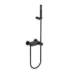 Смеситель для ванны Boheme Stick 123-BB.4 черный матовый/ручка SPIRALE купить в интернет-магазине сантехники Sanbest