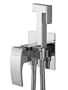 Смеситель с гигиеническим душем встраиваемый WONZON & WOGHAND FIT, Хром (WW-88829009-CR) купить в интернет-магазине сантехники Sanbest