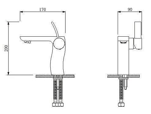 Смеситель для раковины Schein Swing 43217/8007001 купить в интернет-магазине сантехники Sanbest