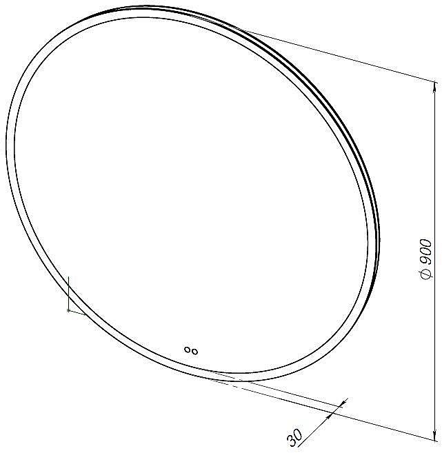 Зеркало Aquanet Арт 334547 90 RGB LED в ванную от интернет-магазине сантехники Sanbest