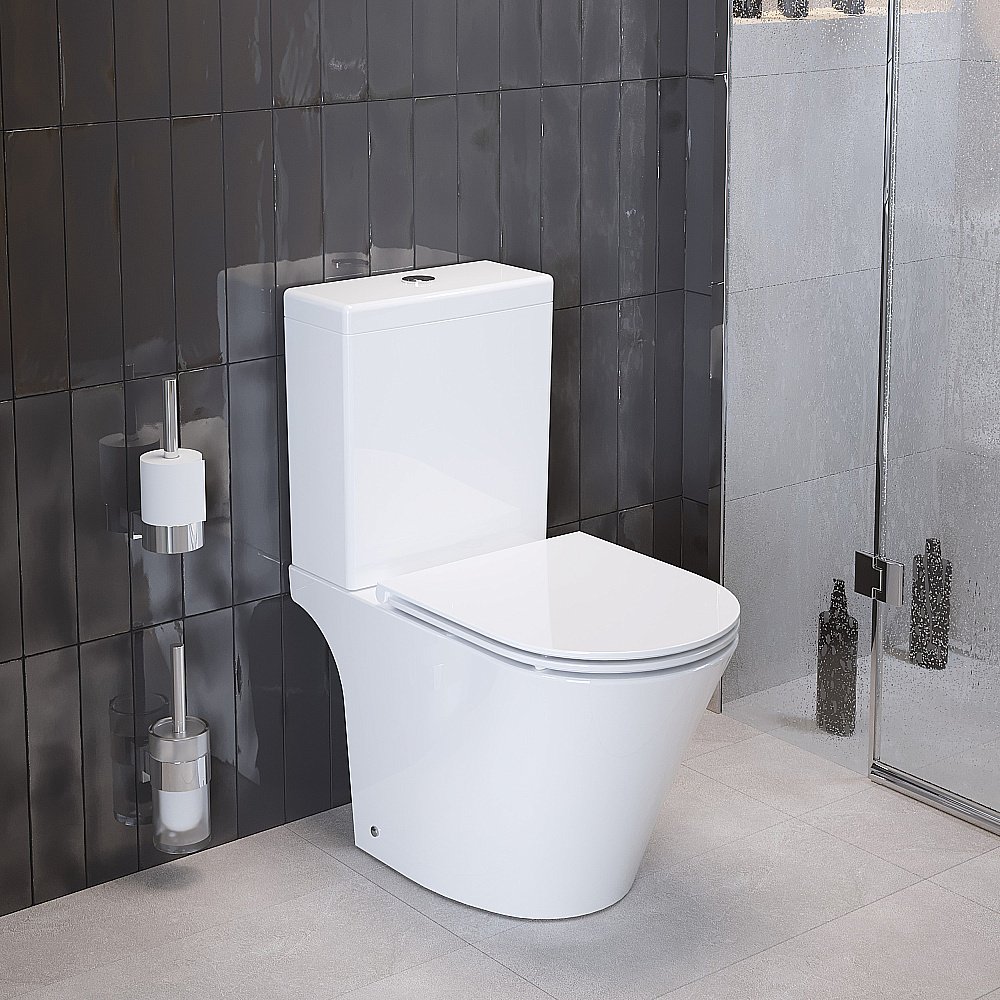 Унитаз Ambassador Ritz 237K19002S с бачком, с крышкой микролифт, белый купить в интернет-магазине Sanbest