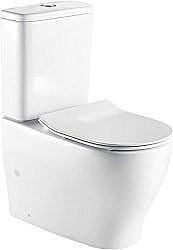 Унитаз напольный Azario Maro AZ-2154 белый безободковый, с бачком, с крышкой микролифт купить в интернет-магазине Sanbest