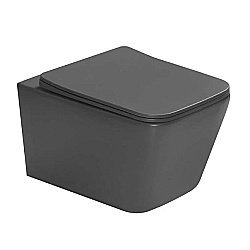 Унитаз подвесной SantiLine SL-5007DG зеленый матовый, безободковый, с крышкой микролифт купить в интернет-магазине Sanbest