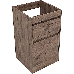 Тумба с раковиной Aquanet Токио 58 333648 дуб веллингтон для ванной в интернет-магазине Sanbest