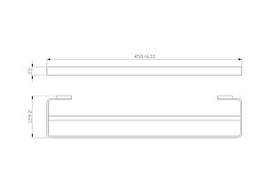 Полотенцедержатель двойной WONZON & WOGHAND LOTTE WW-8311A хром купить в интернет-магазине сантехники Sanbest