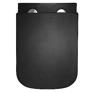 Унитаз подвесной Azario Teramo AZ-0052-UQ3MB черный матовый, безободковый, с крышкой микролифт, слив торнадо купить в интернет-магазине Sanbest