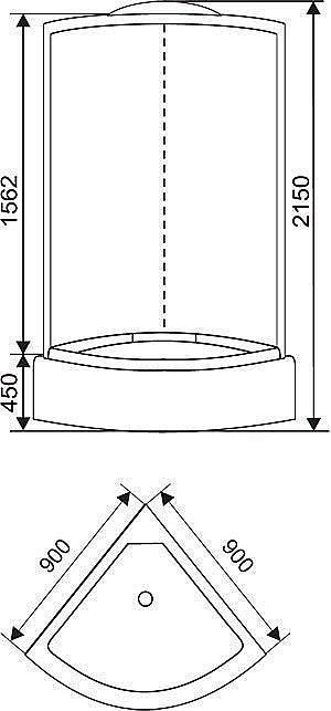 Душевая кабина ARCUS AS-104 купить в интернет-магазине Sanbest
