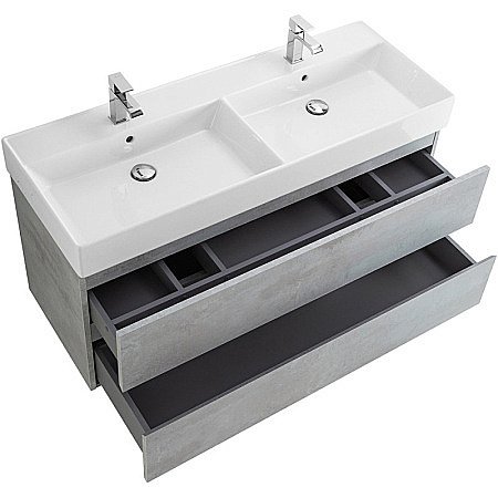 Тумба с раковиной Cezares Molveno 46 120 Beton для ванной в интернет-магазине Sanbest