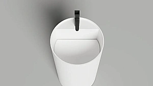 Раковина Salini ARMONIA ROUND TOP 01 S-Stone 130421TM 45 без отверстия под смеситель, белая купить в интернет-магазине Sanbest