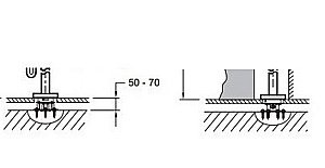 База для напольного смесителя Jacob Delafon AVID 97904D-NF купить в интернет-магазине сантехники Sanbest