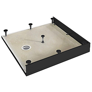 Душевой поддон Good Door Strike КВ 80х80 ЛП00557 черный купить в интернет-магазине Sanbest