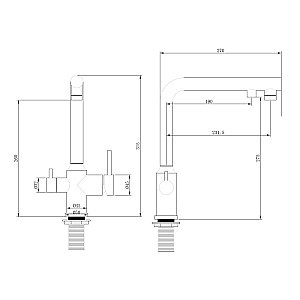 Смеситель для кухни Abber EMOTION AF8814 хром купить в интернет-магазине сантехники Sanbest