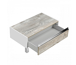 Нижняя тумба Акватон Капри 80 светлое дерево для ванной в интернет-магазине сантехники Sanbest