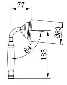 Душевая лейка Caprigo Parts 99-507-vot бронза купить в интернет-магазине сантехники Sanbest