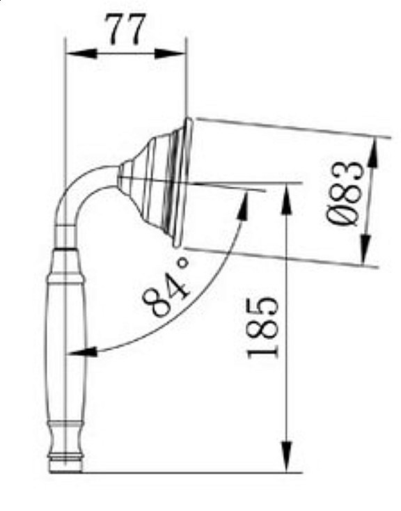 Душевая лейка Caprigo Parts 99-507-vot бронза купить в интернет-магазине сантехники Sanbest