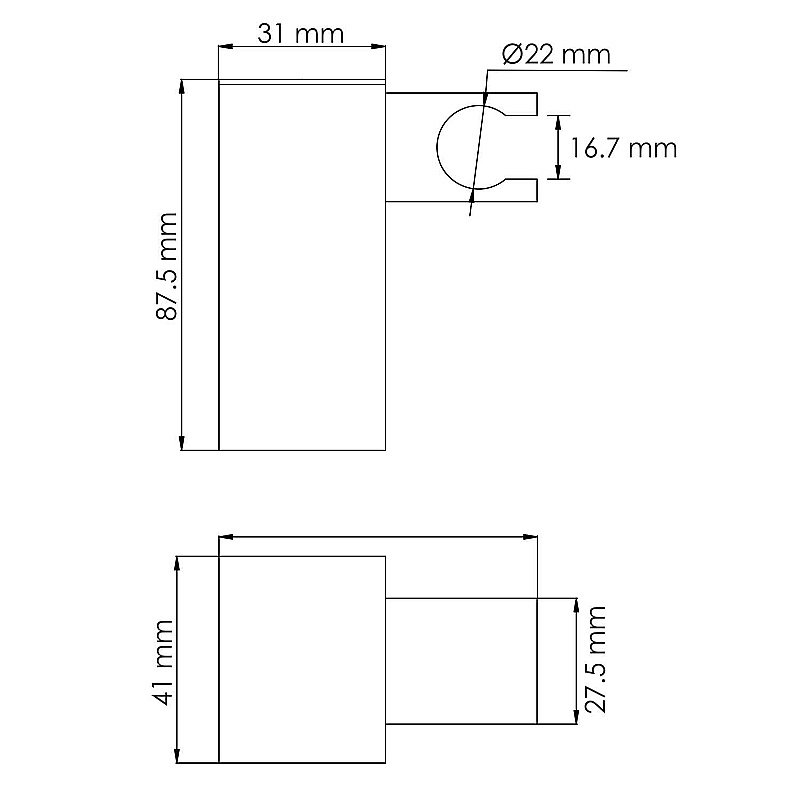 Держатель ручного душа WasserKraft A321 никель купить в интернет-магазине сантехники Sanbest