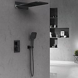 Душевая система Vincea VSFW-103TMB черная матовая купить в интернет-магазине сантехники Sanbest