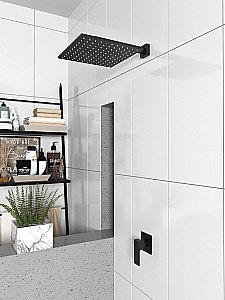 Верхний душ PAINI 50PZ759QQ25 черный матовый купить в интернет-магазине сантехники Sanbest