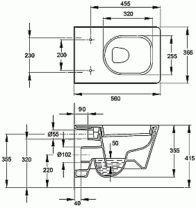 Унитаз подвесной Jacob Delafon REVE E4811-00 с крышкой микролифт купить в интернет-магазине Sanbest