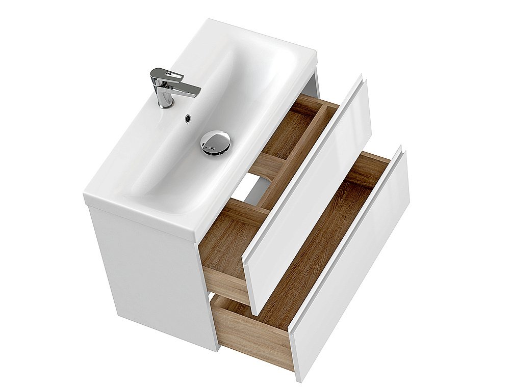 Мебель для ванной Cersanit Moduo Slim 80 белая для ванной в интернет-магазине Sanbest