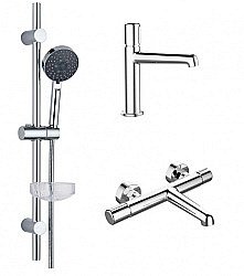 Набор смесителей Agger Slim A2231100 хром купить в интернет-магазине сантехники Sanbest