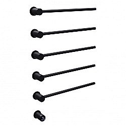 Полотенцесушитель электрический ABBER Charme AH4005MB черный матовый купить в интернет-магазине сантехники Sanbest