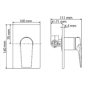 Смеситель для душа WasserKRAFT Aisch 5551 купить в интернет-магазине сантехники Sanbest