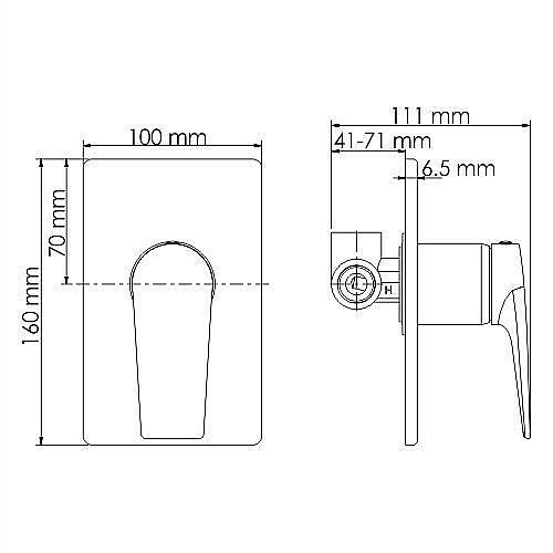 Смеситель для душа WasserKRAFT Aisch 5551 купить в интернет-магазине сантехники Sanbest